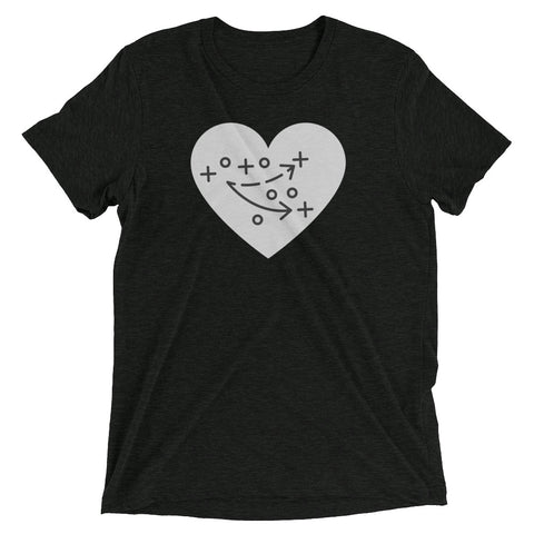 PLAY HEART triblend T [multi]