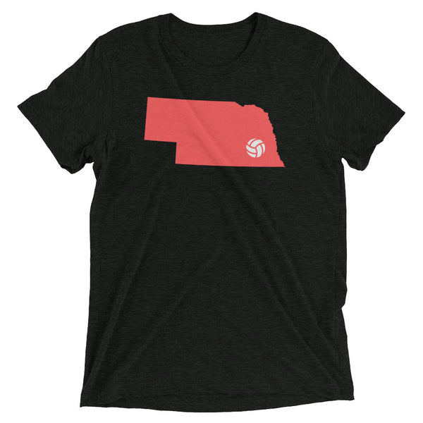 HUSKER VOLLEYBALL [red] triblend T [multi]