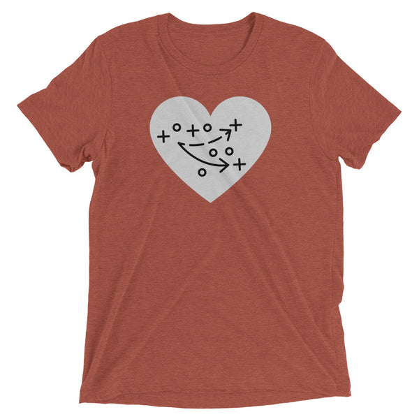 PLAY HEART triblend T [multi]