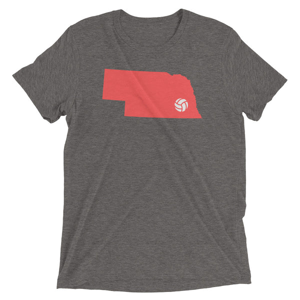 HUSKER VOLLEYBALL [red] triblend T [multi]