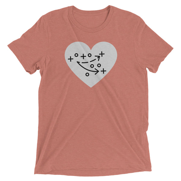 PLAY HEART triblend T [multi]