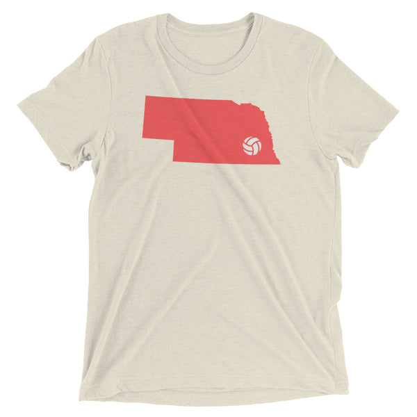 HUSKER VOLLEYBALL [red] triblend T [multi]