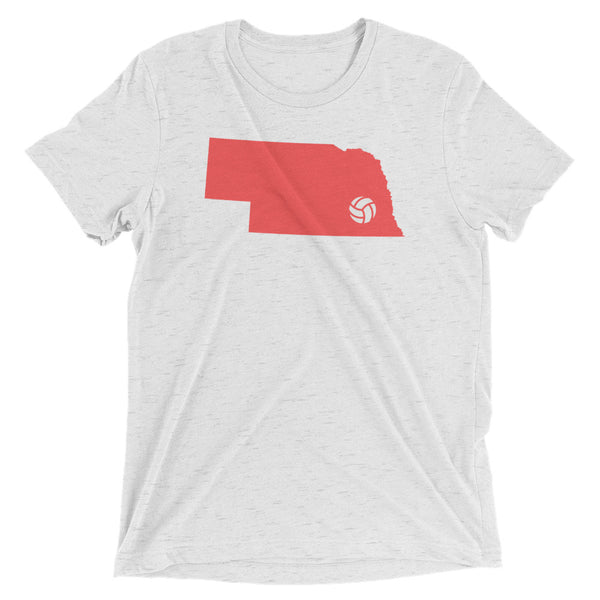 HUSKER VOLLEYBALL [red] triblend T [multi]